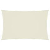 Vidaxl Sunshade Rectangular 2,5x5 M Oxford Fabric Crème -farvet -farvet