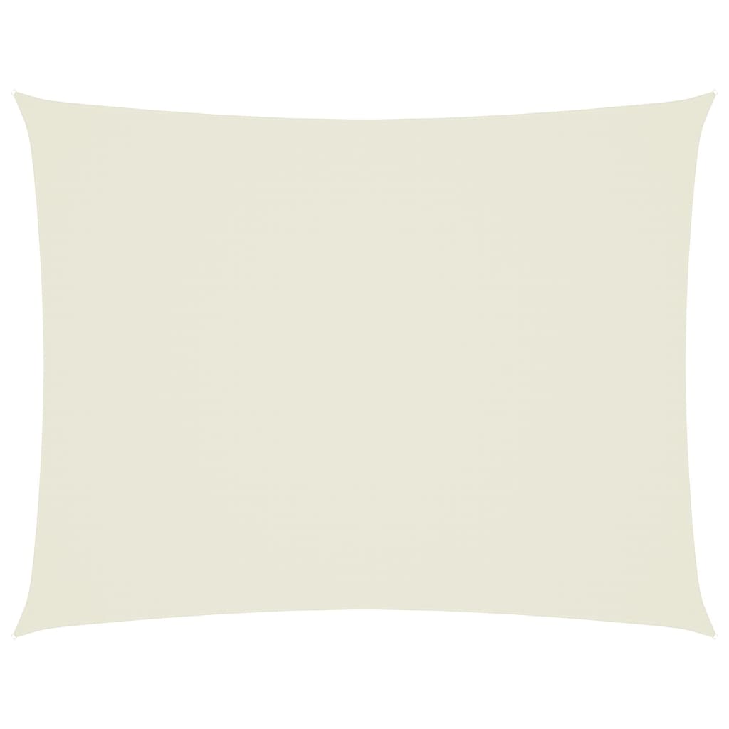 Vidaxl Sunshade Rectangular 3x4 M Oxford Fabric Cream -farvet