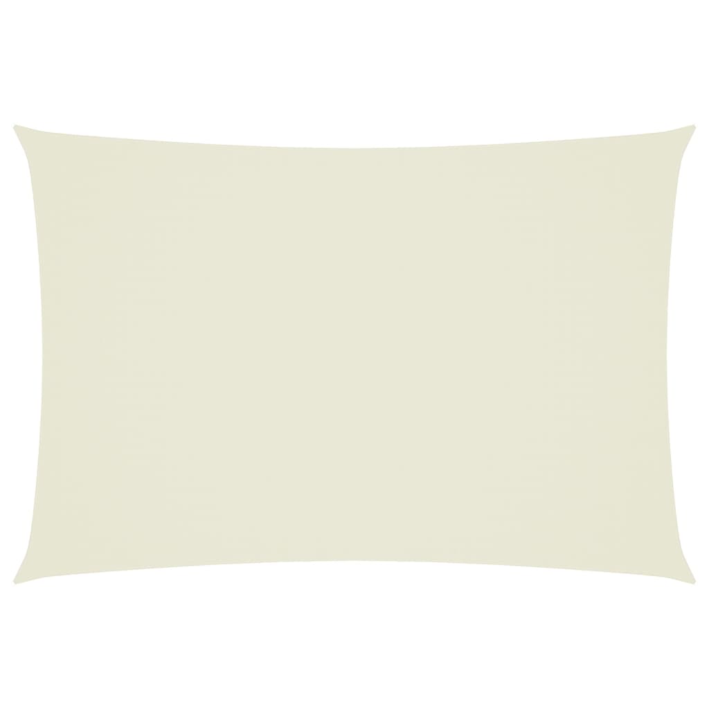 Vidaxl Sunshade Rectangular 3x5 M Oxford Fabric Crème farvet