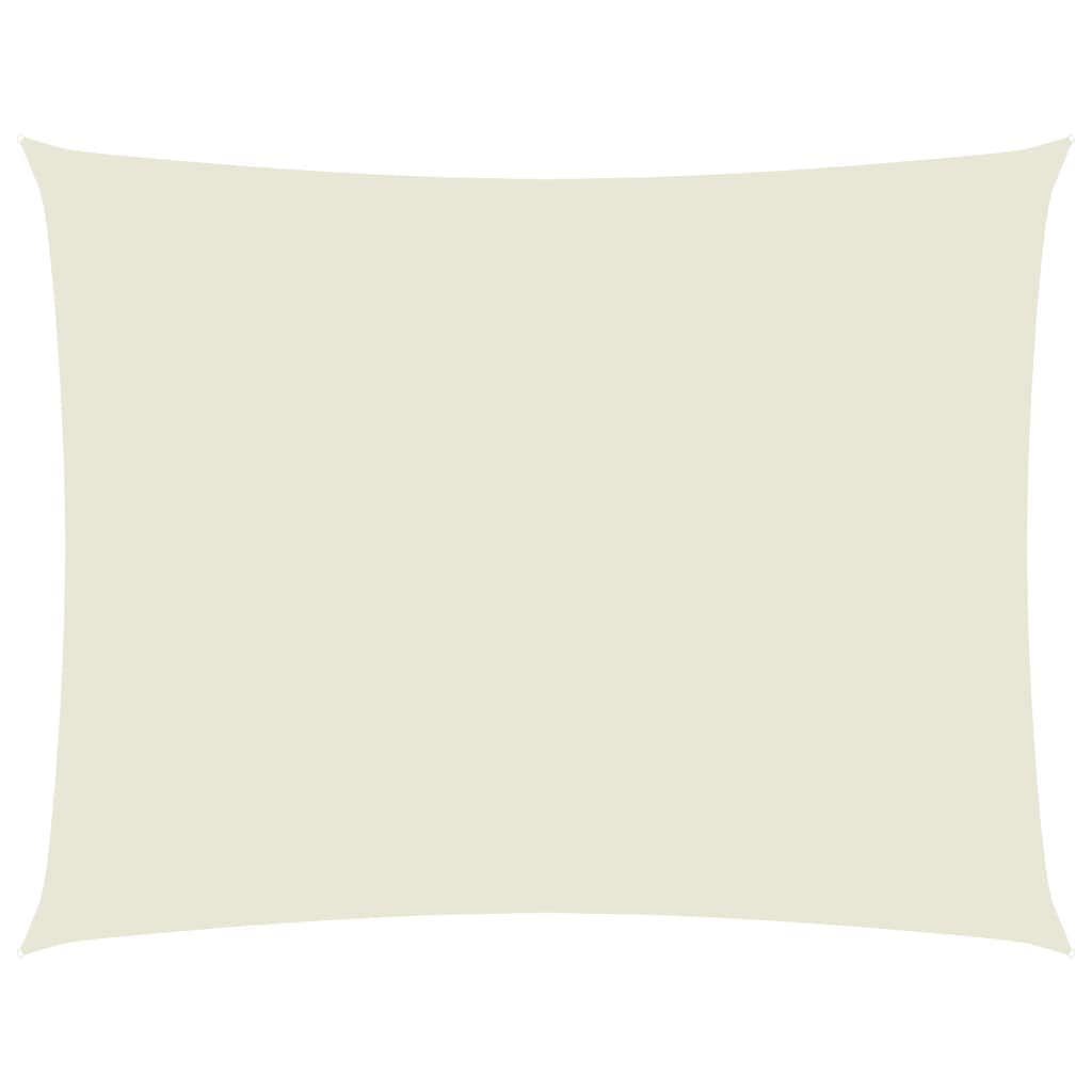 Vidaxl Sunshade Rectangular 3,5x4,5 m Oxford Fabric Crème -farvet