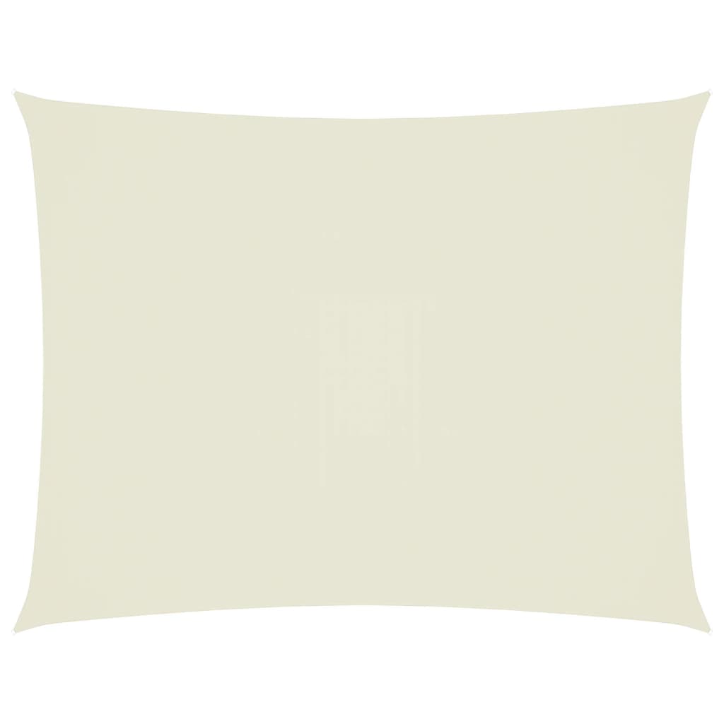 Vidaxl Sunshade Rectangular 4x5 M Oxford Fabric Crème -farvet -farvet