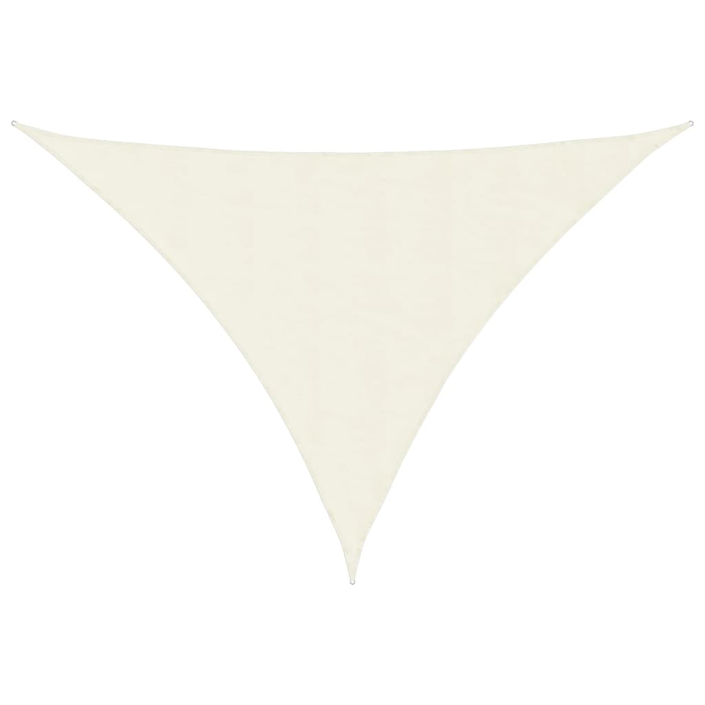 Vidaxl Sunshade Triangular 4x5x5 M Oxford Fabric Crème w kolorze