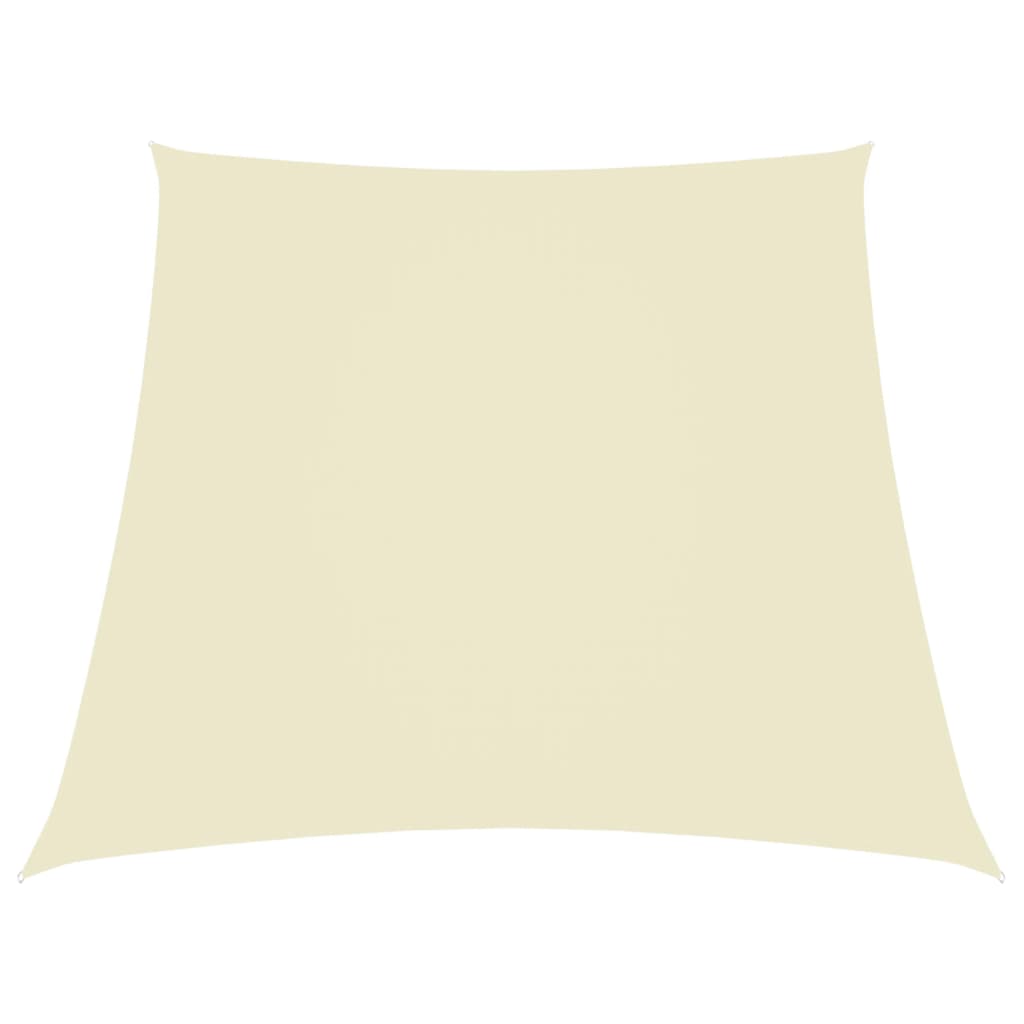 VidaXL Sunshade Trapezium 3 4x3 M Oxford fabric cream -colored