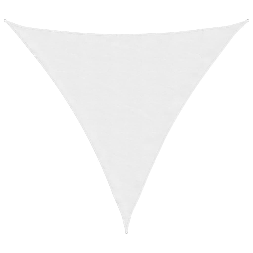 Vidaxl Sun Shade Triangular 4.5x4.5x4.5 M tessuto Oxford bianco