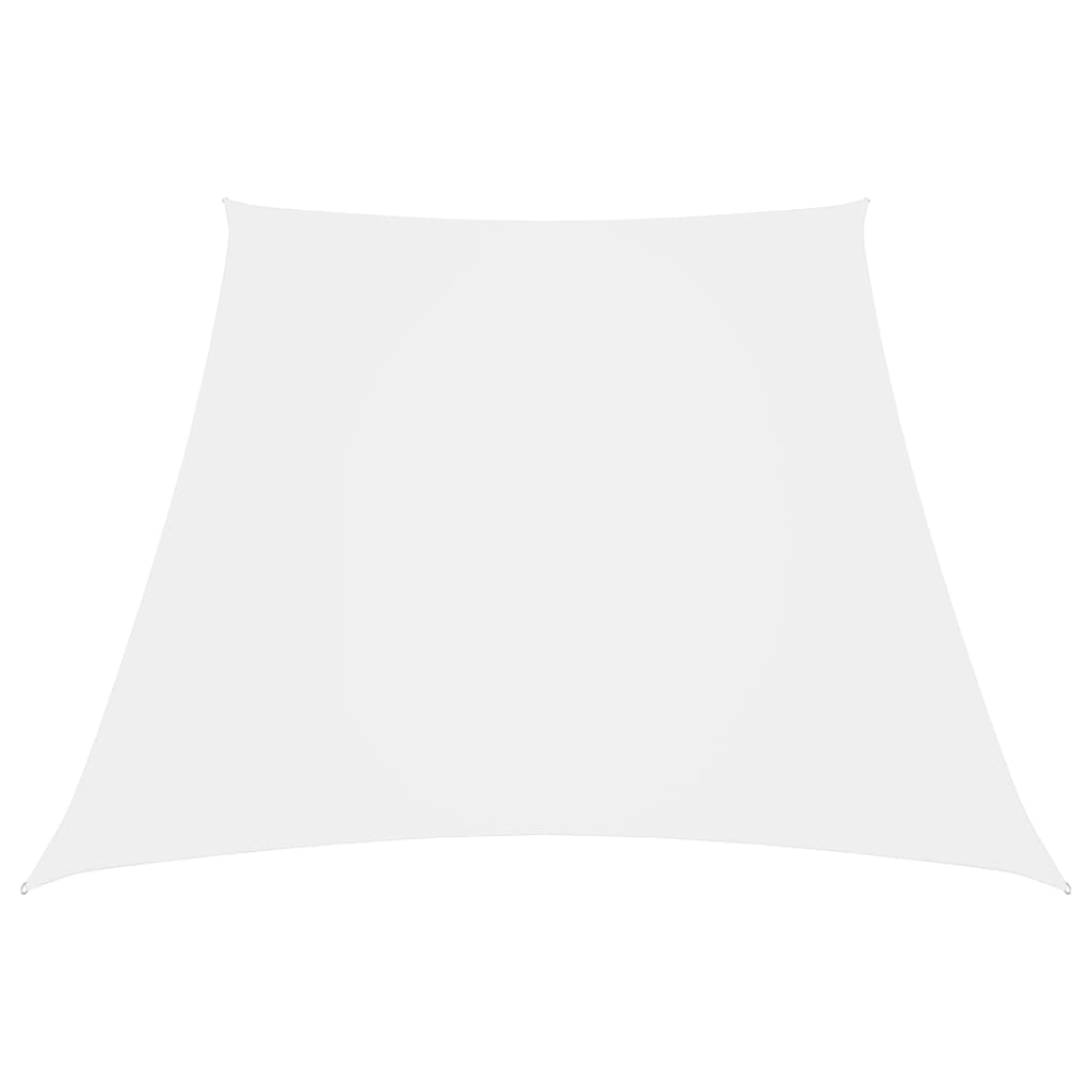 Trapecio Vidaxl Zonnezeil 3 5x4 M Oxford Fabric White