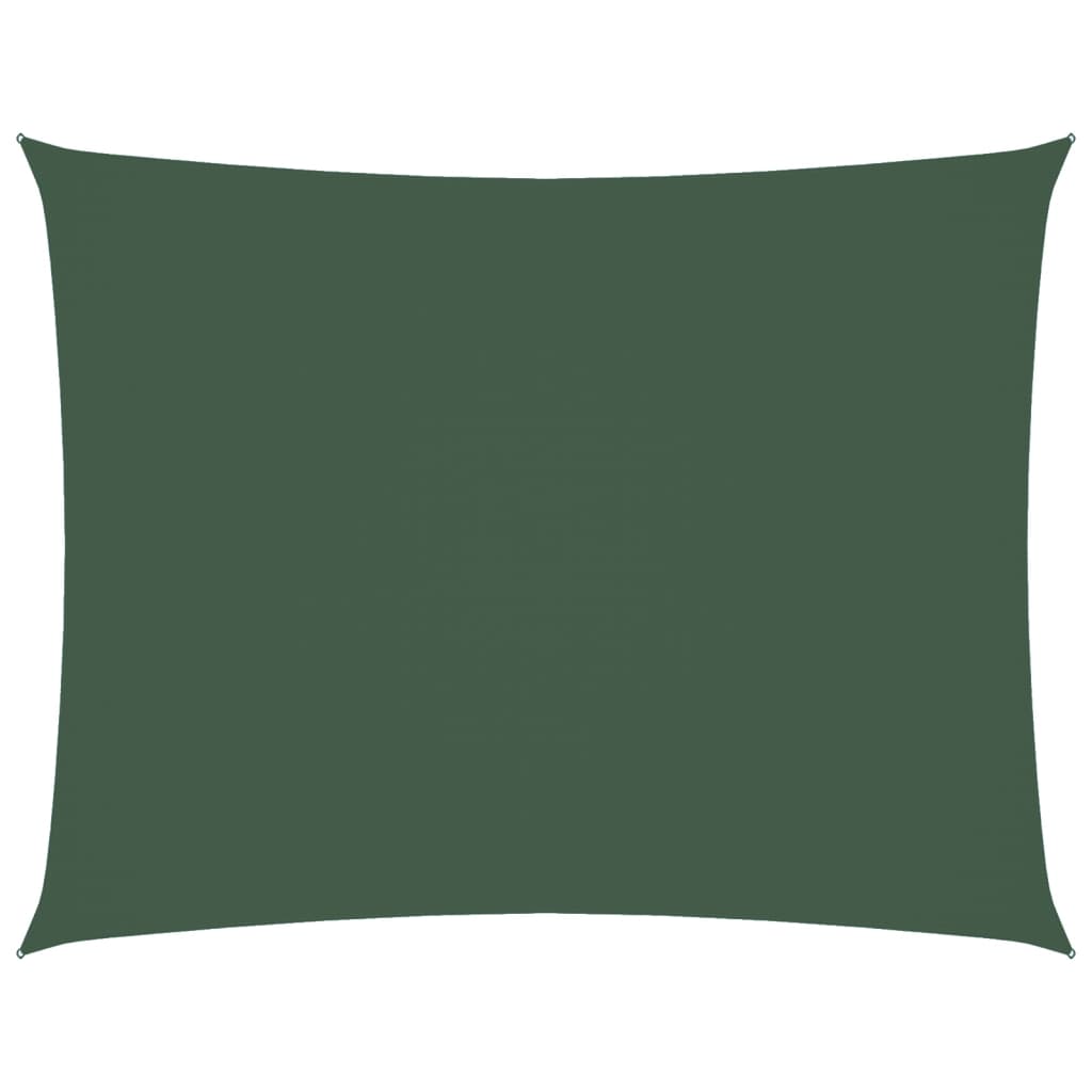 Vidaxl Sunshade Rectangular 2x3,5 M Oxford Tissu vert foncé