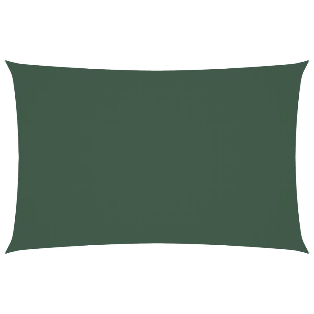 Vidaxl Sunshade Rectangular 2x5 M Oxford Stof mørkegrøn