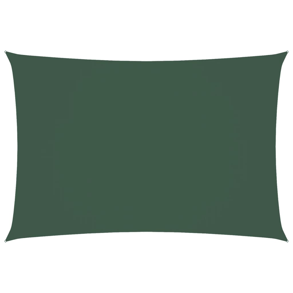 Vidaxl Shade Rectangular 2.5x4.5 M tessuto Oxford Verde scuro