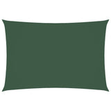 Vidaxl Sun Shade Rectangular 3x5 M tessuto Oxford Verde scuro