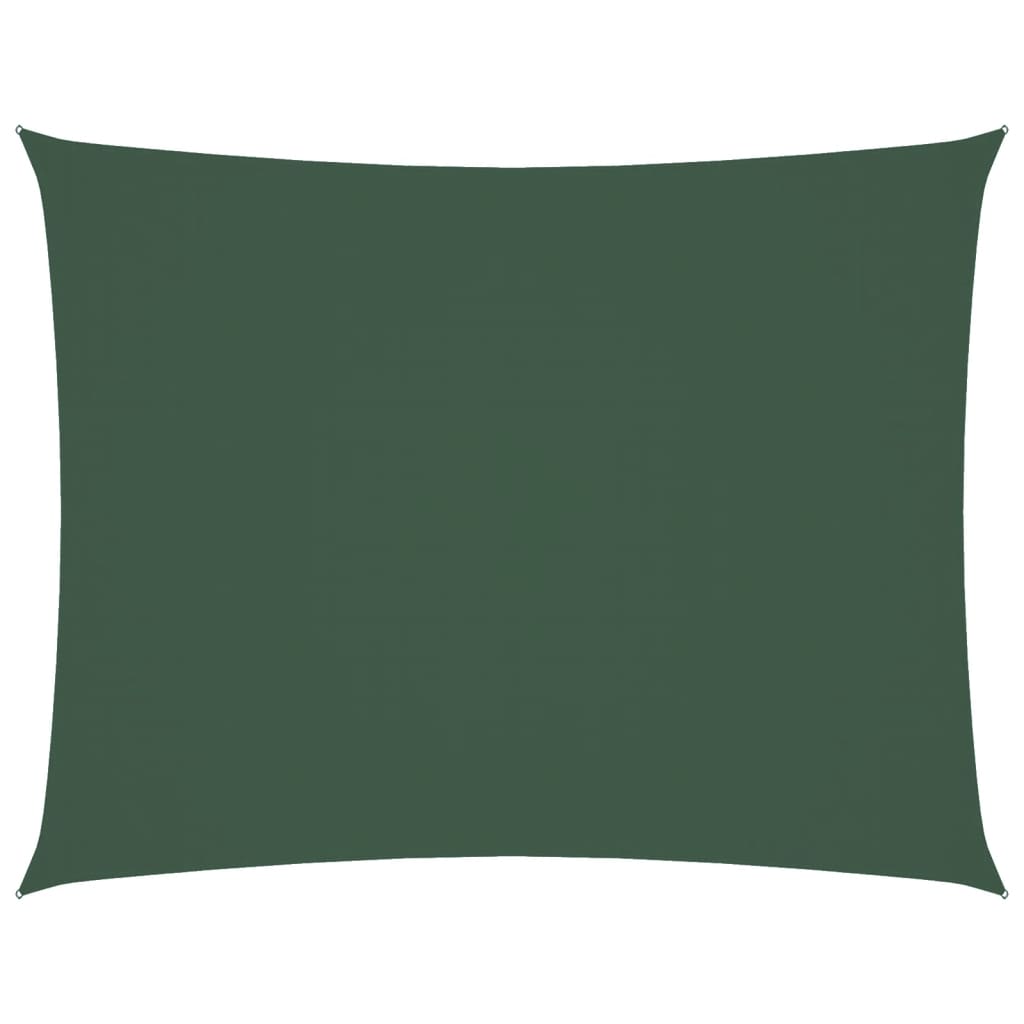 Vidaxl Shade Rectangular 4x5 M tessuto Oxford Verde scuro
