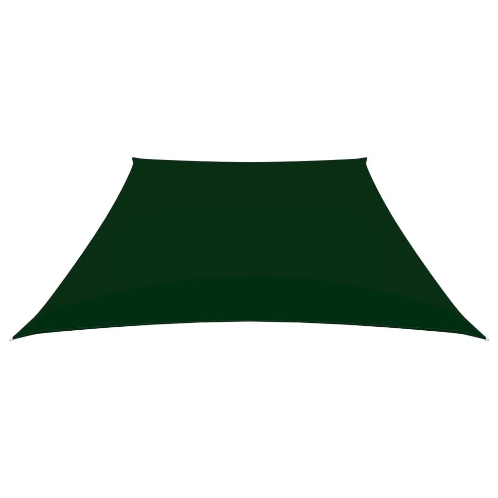 Vidaxl Zonnezeil Trapezium 2 4x3 m Oxford tmavá tmavá zelená