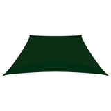 Vidaxl Zonnezeil Trapezium 2 4x3 m Oxford tmavá tmavá zelená