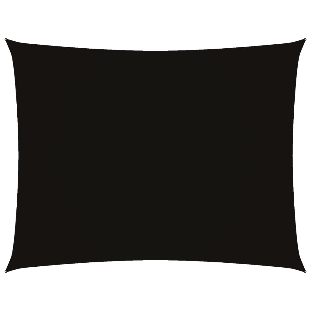 VidaXL Sunshade Rectangular 2x3 M Oxford Fabric Black