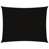 Vidaxl Sun Shade Rectangular 4x5 M Tessuto di Oxford Nero