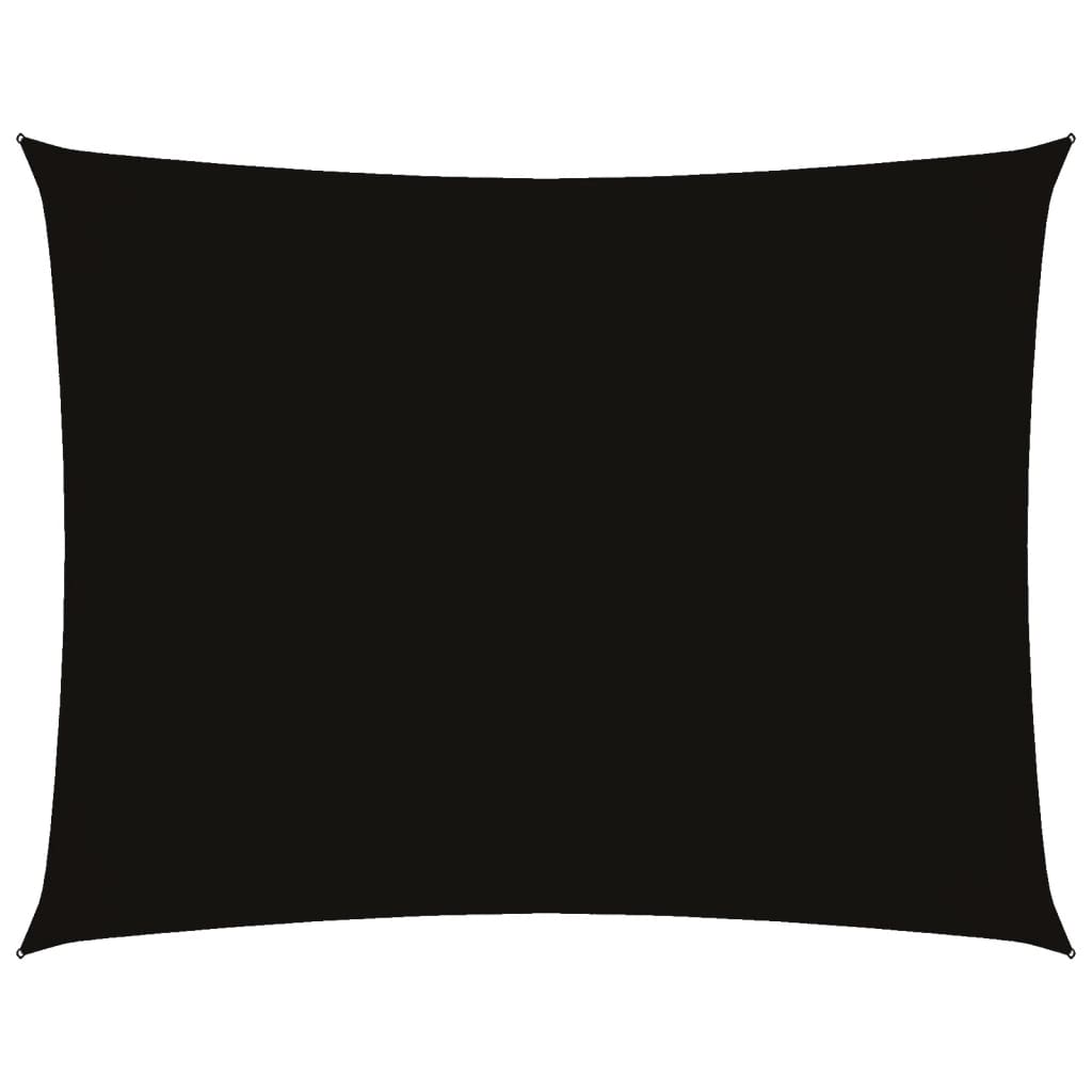 Vidaxl Sunshade Rectangular 4x6 M Oxford Fabric Negro