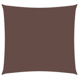 Vidaxl tende kvadrat 4x4 m oxford tkanina rjava