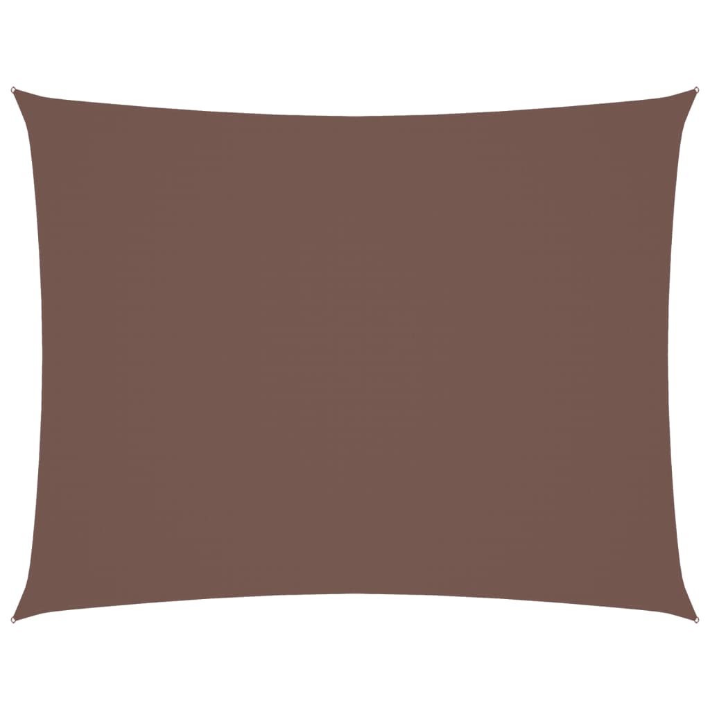 Vidaxl Sunshade Rectangular 2x3 M Oxford Fabric Brown