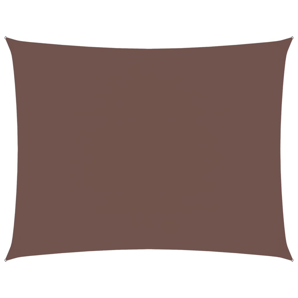 Vidaxl Sunshade Rectangular 3.5x4.5 M Oxford Fabric Brown