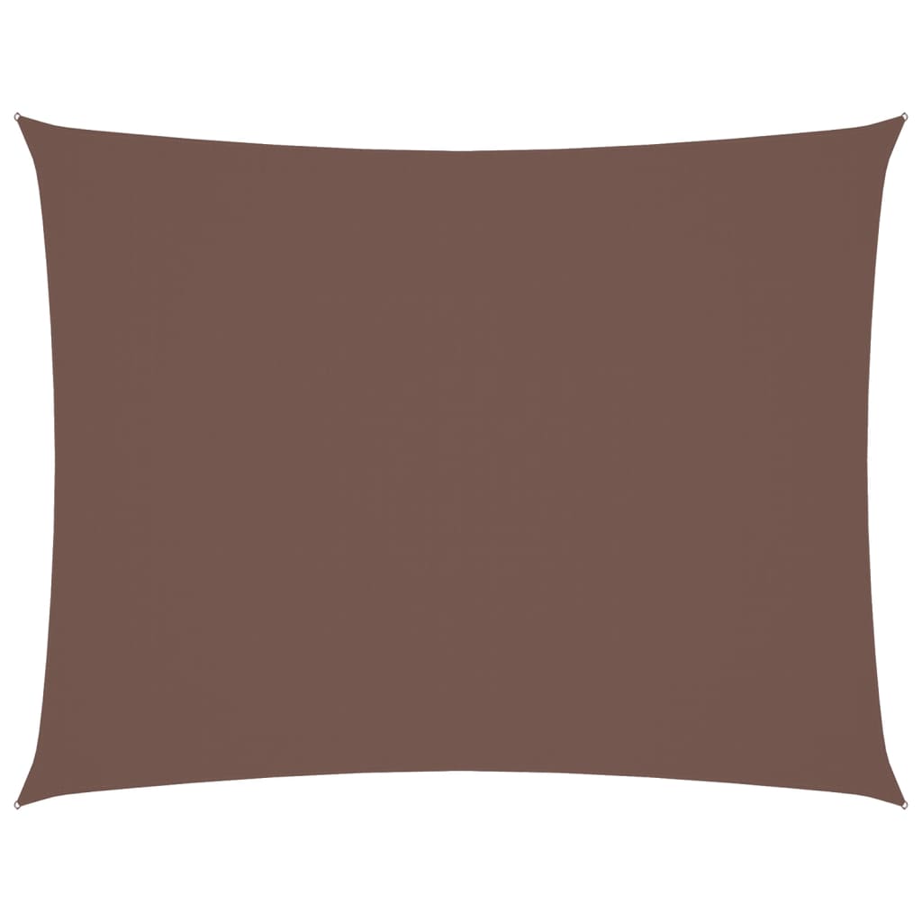 Vidaxl Sunshade Rectangular 4x6 M Oxford Fabric Brown