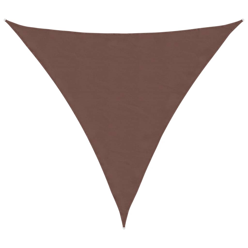 Vidaxl Sunshade Triangular 4x4x4 M Oxford Fabric Brown