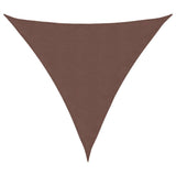 Vidaxl Sunshade Triangular 4x4x4 M Oxford Fabric Brown