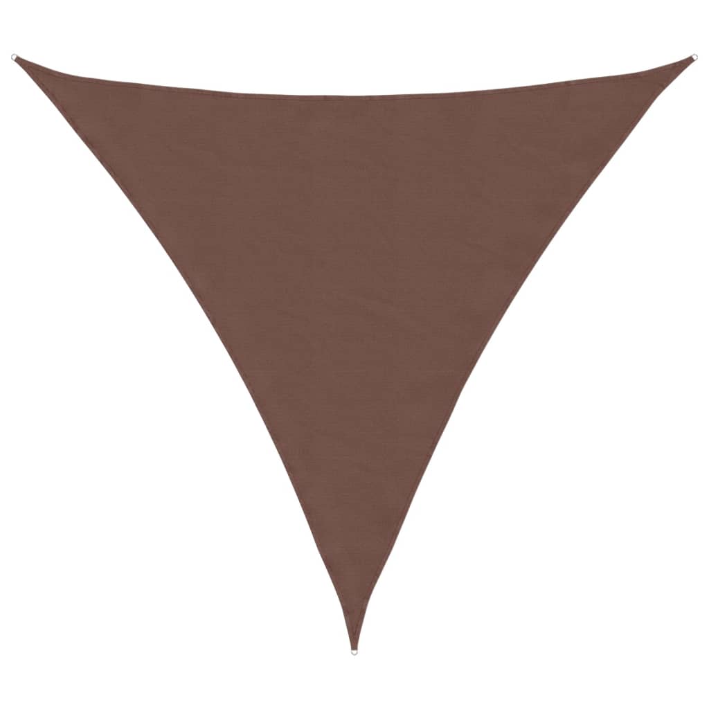Vidaxl Shade Triangular 4.5x4.5x4.5 M tessuto Oxford marrone