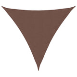 Vidaxl Shade Triangular 4.5x4.5x4.5 M tessuto Oxford marrone