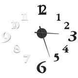 Vidaxl 3d Wand Clock modern xxl 100 cm schwaarz a wäiss