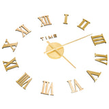 Vidaxl 3D Wall Clock Modern XXL 100 cm gullfarget