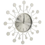 Vidaxl wall clock 40 cm metal silver colored
