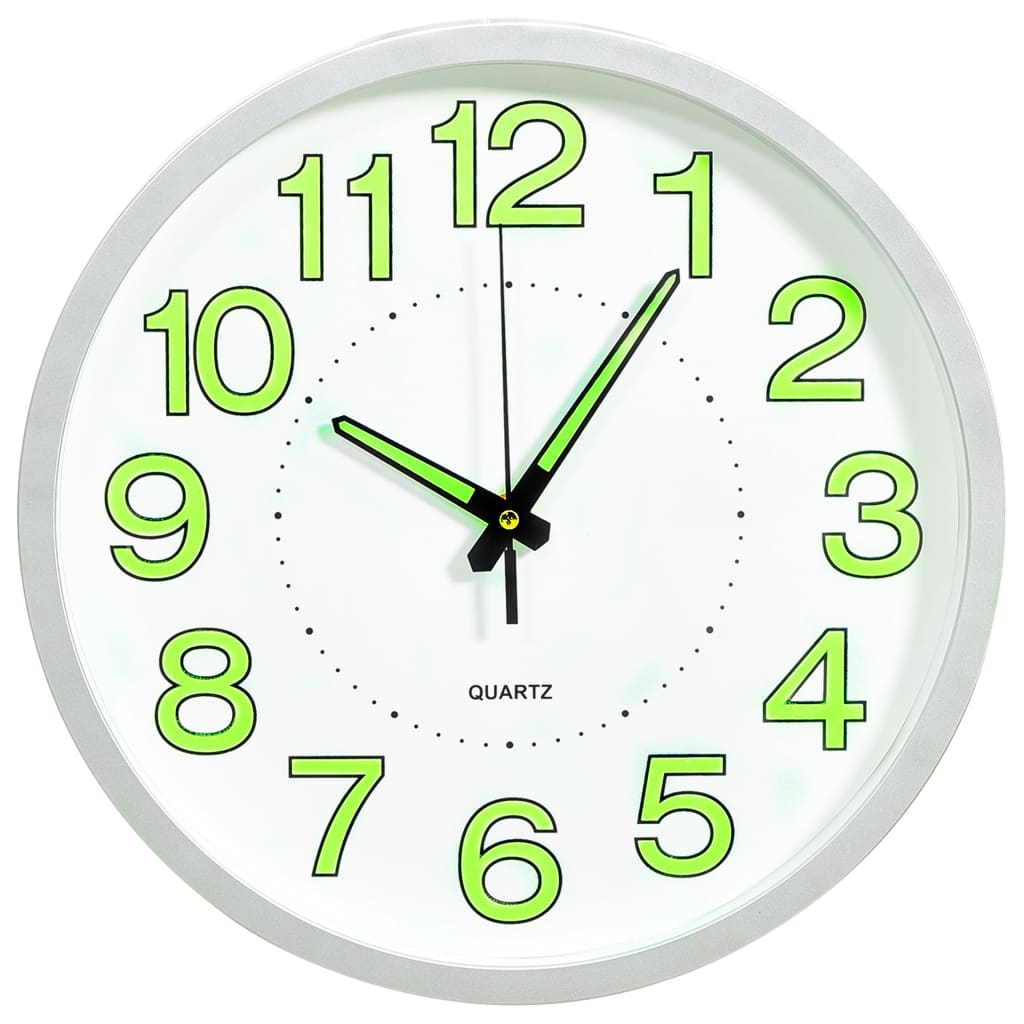 Vidaxl wall clock luminous 30 cm white