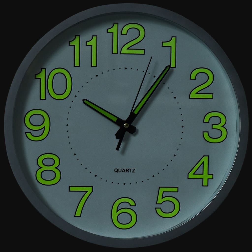 Vidaxl wall clock luminous 30 cm white