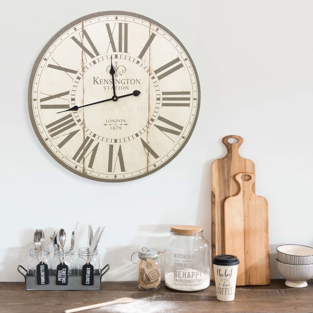 VidaXL wall clock Vintage style 60 cm London