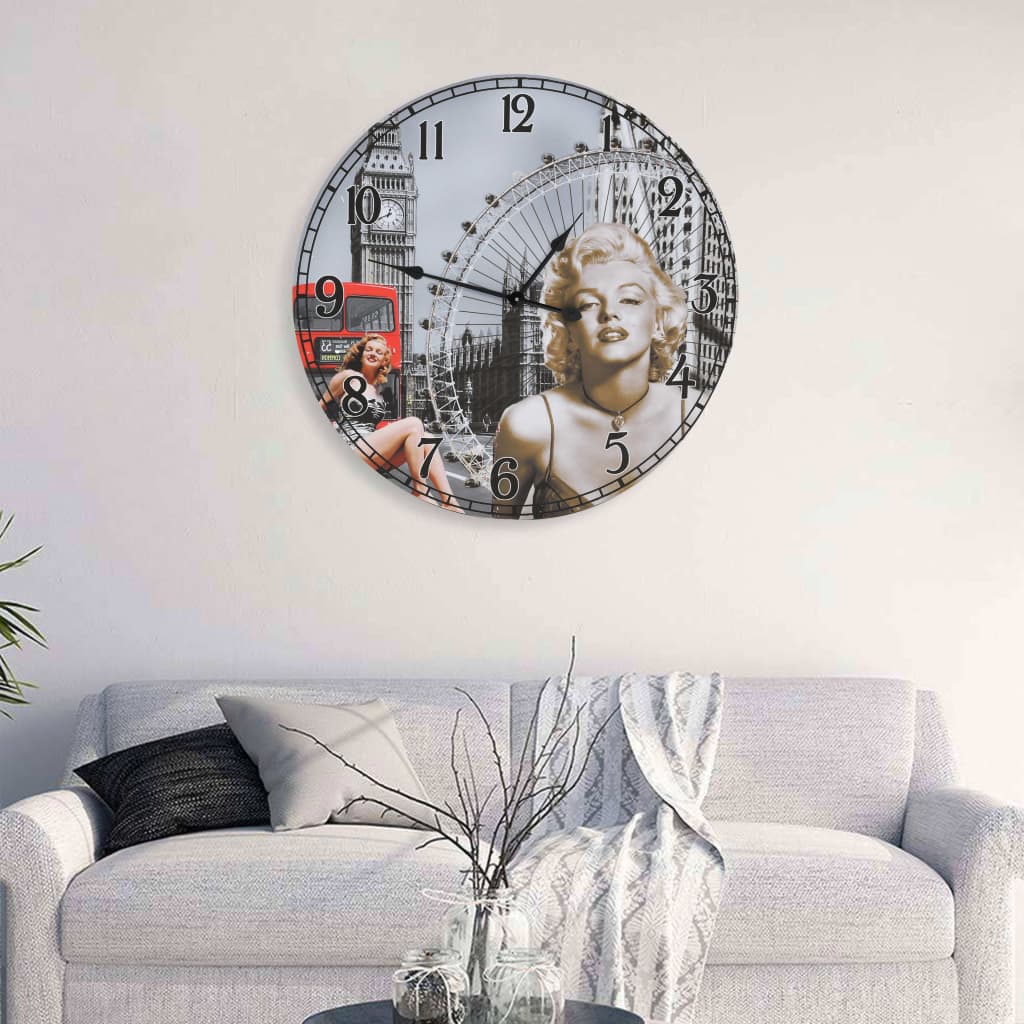VidaXL wall clock Vintage style 60 cm