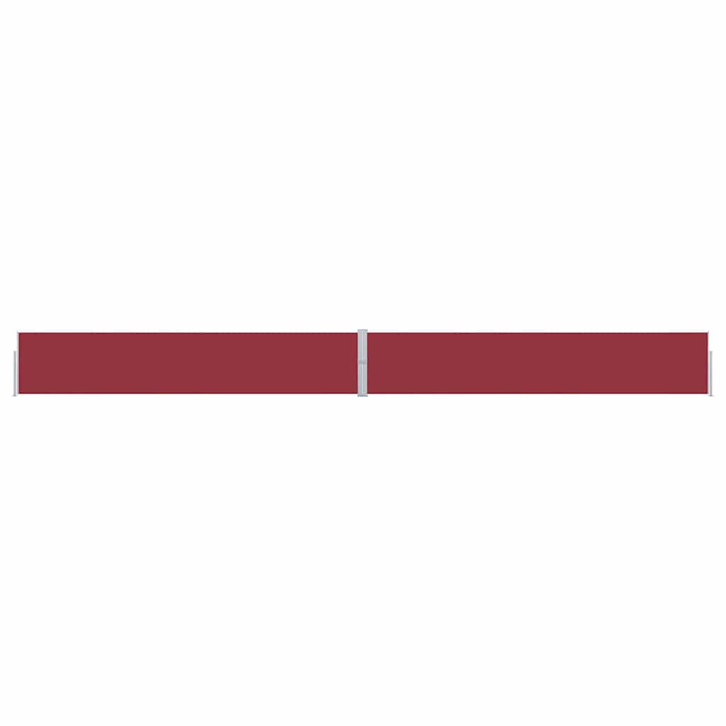 Écran de jardin vidaxl extensible 170x1200 cm rouge