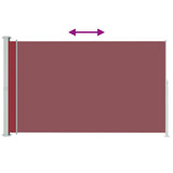 Vidaxl retractable garden screen 180x300 cm red
