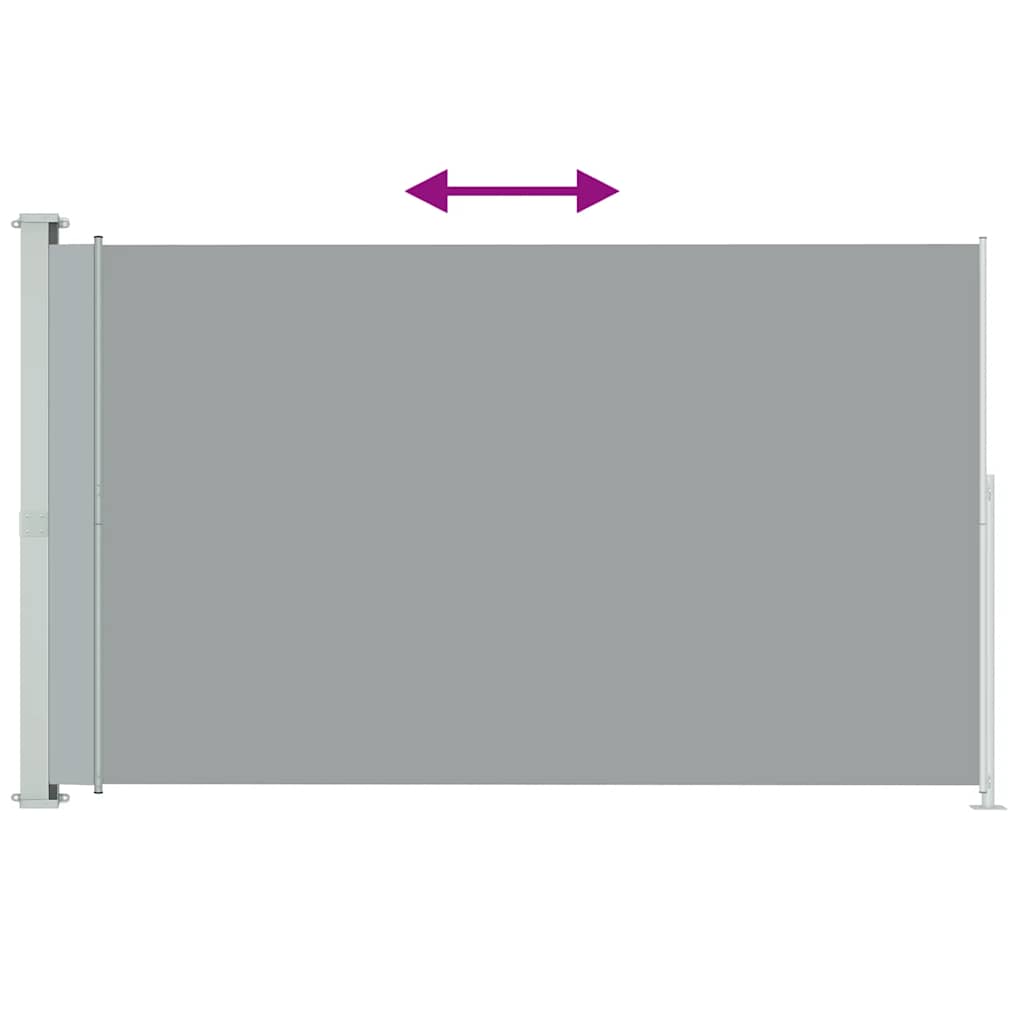 Vidaxl retractable garden screen 200x300 cm gray