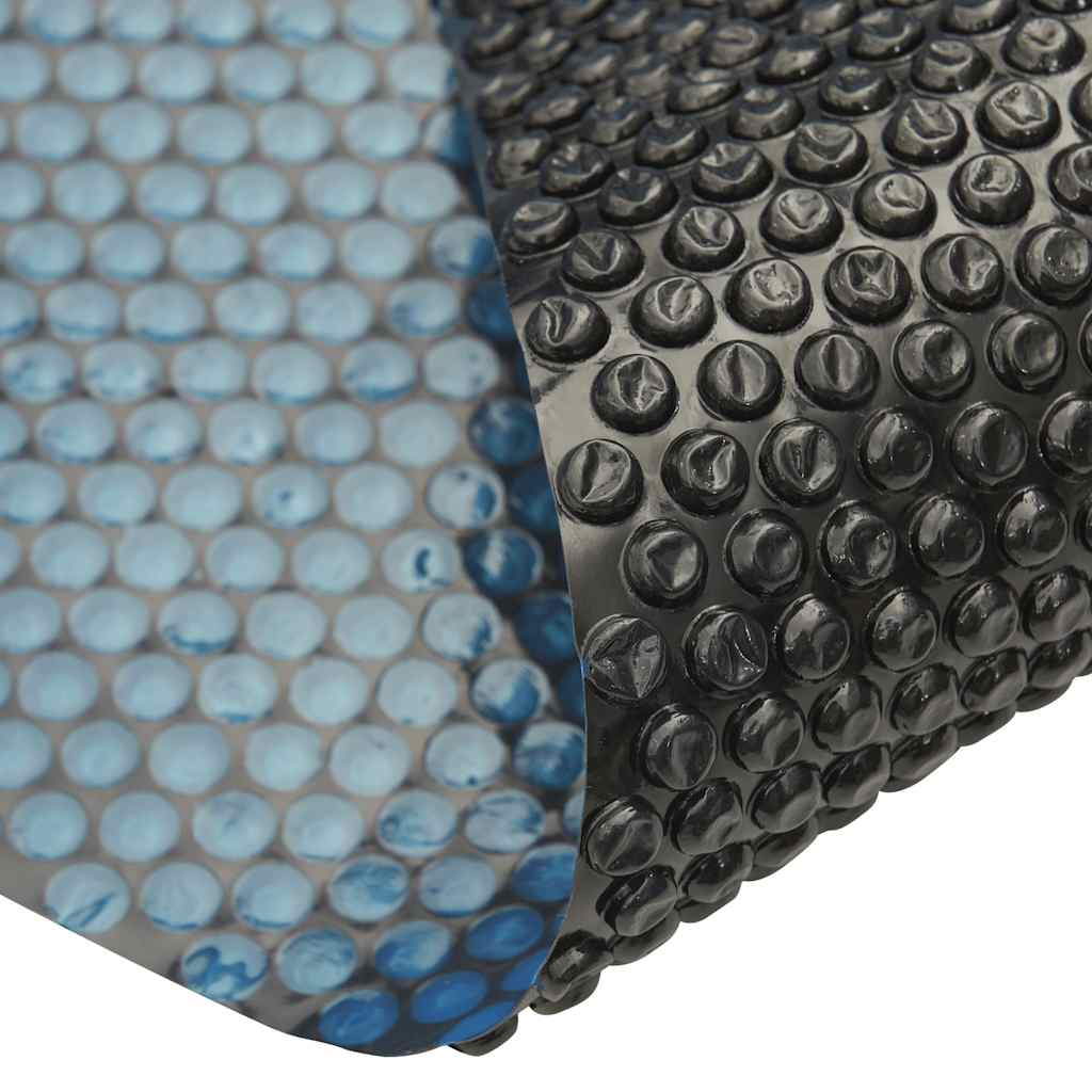 Piscina vidaxl piscina solare galleggiante 455 cm PE nero e blu