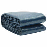 Vidaxl Natación de piscina Flotación solar 732x366 CM PE Negro y azul