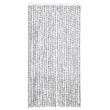 Vidaxl Fly Curtain 100x220 cm Chenille Lys og mørkegrå