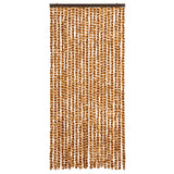 Vidaxl Fly Curtain 90x220 cm CHENILLE OCER ET BLANC