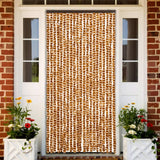 Vidaxl Fly Curtain 90x220 cm CHENILLE OCER ET BLANC