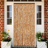 Vidaxl Fly Curtain 100x220 cm Chenille ocra e bianco
