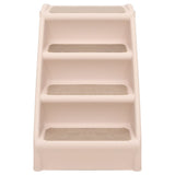 Vidaxl dog staircase foldable 62x40x49.5 cm cream