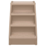 Vidaxl dog staircase foldable 62x40x49.5 cm brown