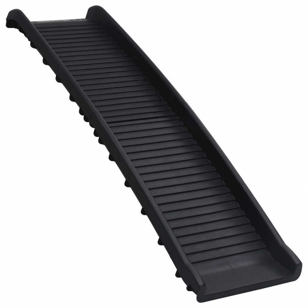 Vidaxl Dog Slope Foldbar 155,5x40x15,5 cm sort