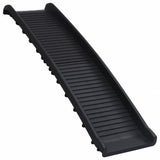 Vidaxl Dog Slope Foldbar 155,5x40x15,5 cm sort