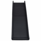 Vidaxl Dog Slope Foldbar 155,5x40x15,5 cm sort
