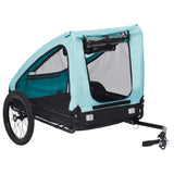 VidaXL Dog bike trailer blue and black