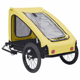 VidaXL Dog bike trailer yellow and black